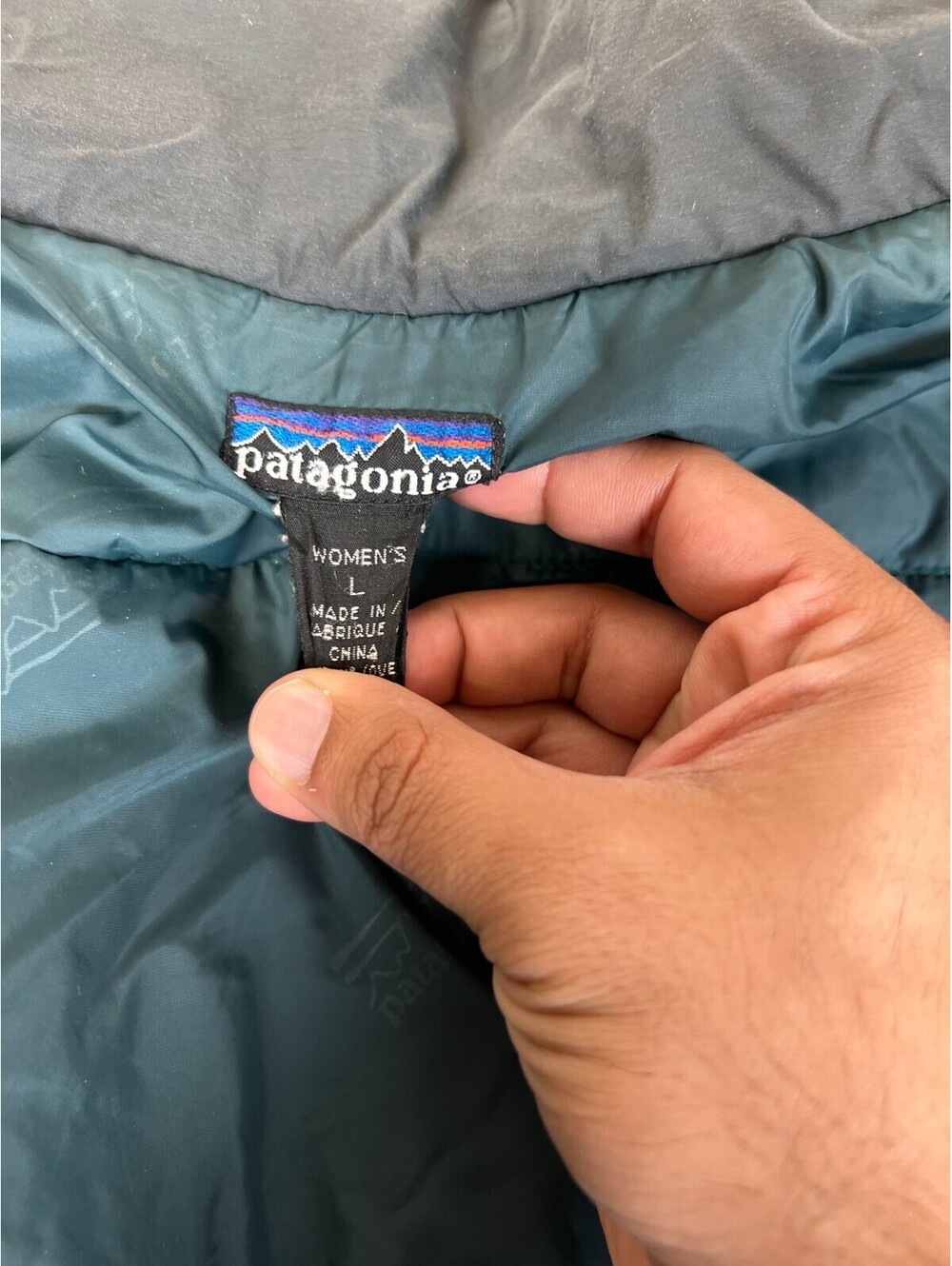 Vintage Patagonia Infurno Jacket Womens Large Blue Quilted Winter Parka Full Zip - Picture 5 of 15